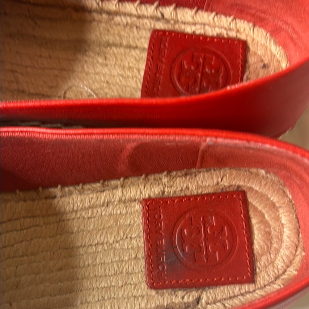 Tory Burch Red and Blue Women's Loafers - Picture 3 of 12